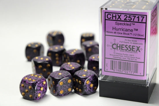 Chessex: Speckled - 16mm D6 Hurricane (12)