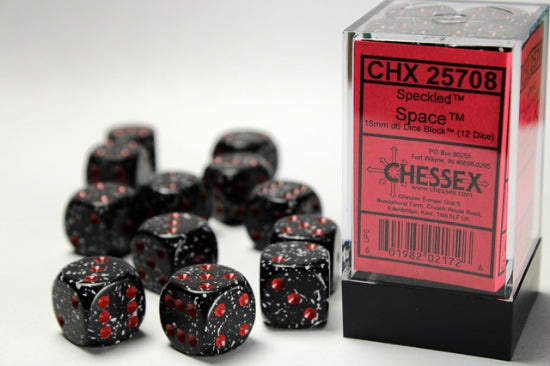 Chessex: Speckled - 16mm D6 Space (12)