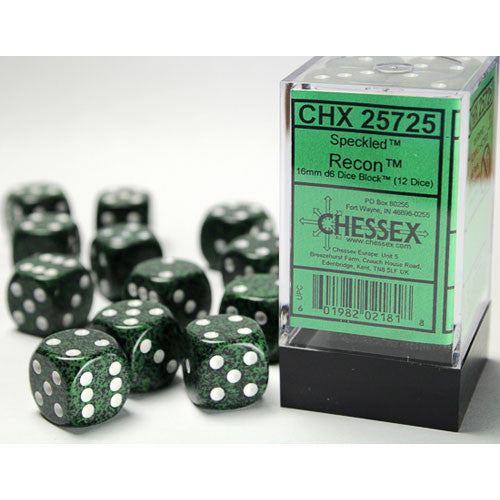 Chessex: Speckled - 16mm Pip D6 Recon (12)