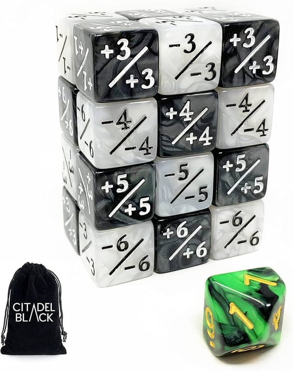 Citadel Black: Magic the Gathering - Buff Dice Set