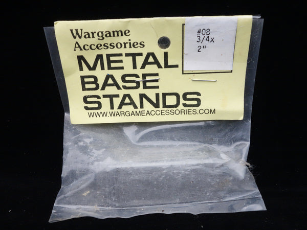 Wargame Accessories: Metal Base Stands - #08 3/4 x 2” (20 pcs)