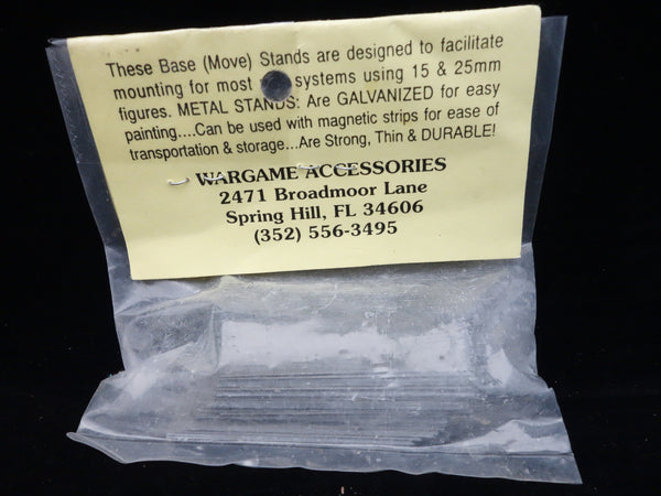 Wargame Accessories: Metal Base Stands - #08 3/4 x 2” (20 pcs)