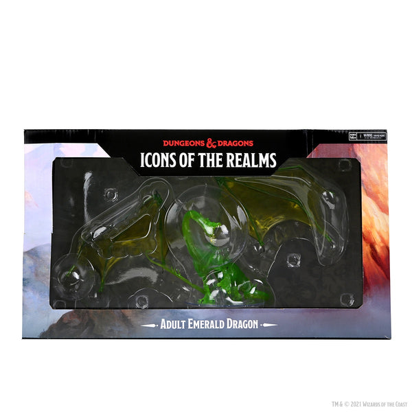 Dungeons & Dragons: Icons of the Realms - Adult Emerald Dragon Premium Figure