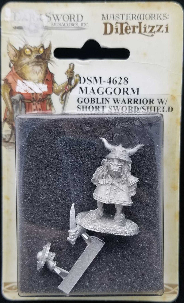 Dark Sword Miniatures: Maggorm - Goblin Warrior with Short Sword and Shield