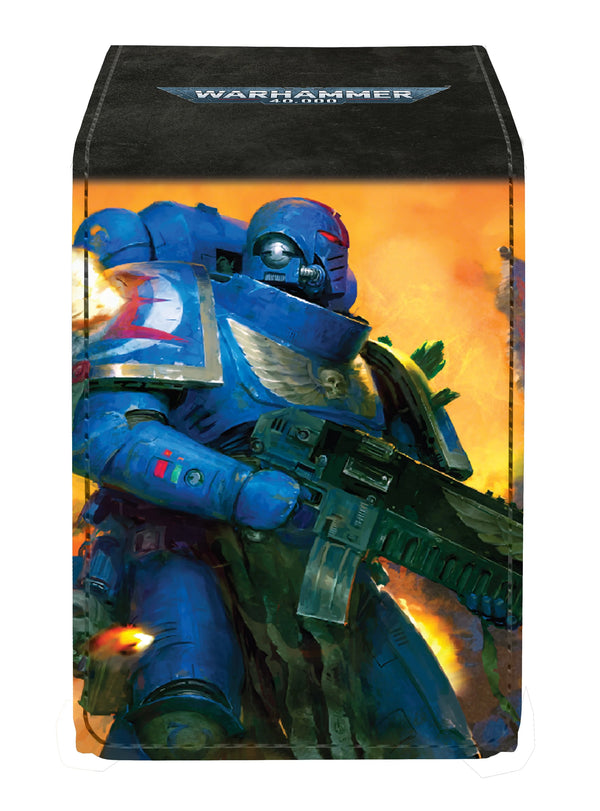 Deckbox: Alcove Flip 100+ Warhammer 40,000- Space Marines- Adeptus Astartes (presale)