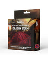 Dice Bag: Velvet Compartment Bag with Pockets- Dragon Storm Red Dragon Scales