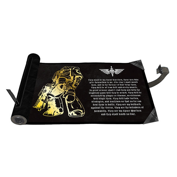 Dice Case: Warhammer 40,000- Dice Scroll- Space Marines- Adeptus Astartes (presale)