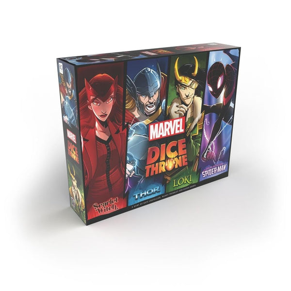 Dice Throne: Marvel 4 - Hero Box (Scarlet Witch, Thor, Loki, & Spider-Man)