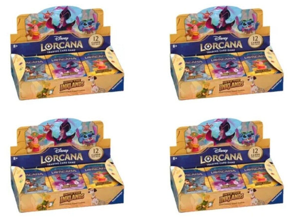 Disney Lorcana: Into the Inklands Booster Box Case (4 Booster Boxes)
