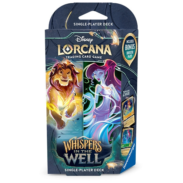 Disney Lorcana TCG: Whispers in the Well - Starter Deck - Amber & Emer | Lazarus Games Disney Lorcana TCG: Whispers in the Well - Starter Deck - Amber & Emer | Lazarus Games