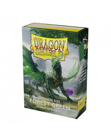 Dragon Shields: Japanese (60) Matte - Forest Green