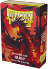 Dragon Shield Sleeves: Japanese - Matte Ruby Display (60 ct x10)