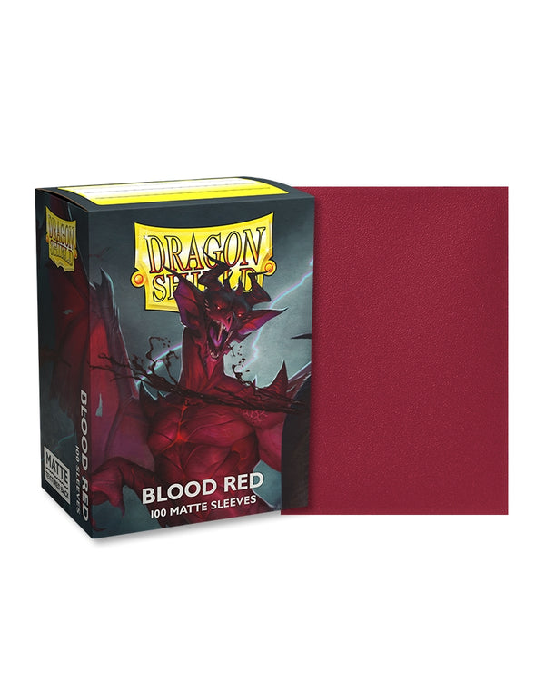 Dragon Shield Sleeves: Standard- Matte - Blood Red (100 ct.)