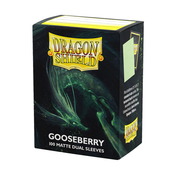 Dragon Shields: (100) Matte Dual - Gooseberry