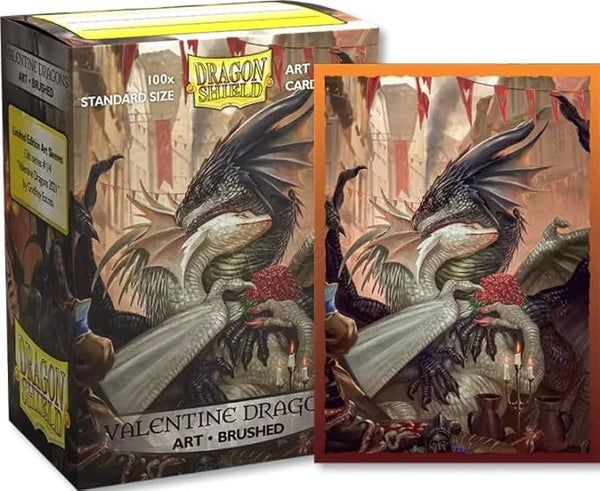 Dragon Shields: (100) Brushed Art - Valentine Dragons 2021