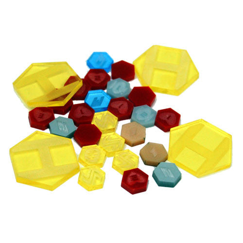 Dreadball Xtreme - Acrylic Counters (Yellow)