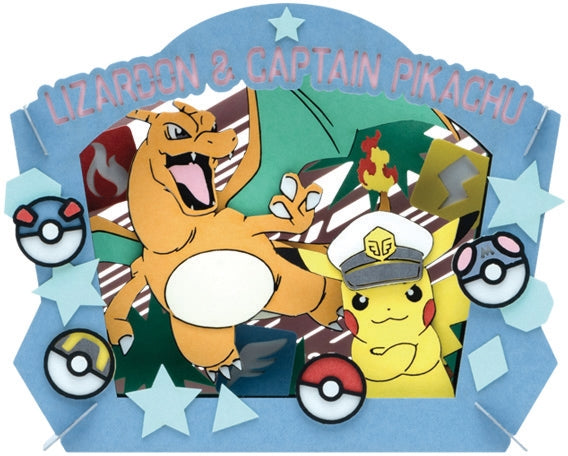 Ensky: Paper Theater - Pokemon Captain Pikachu & Charizard