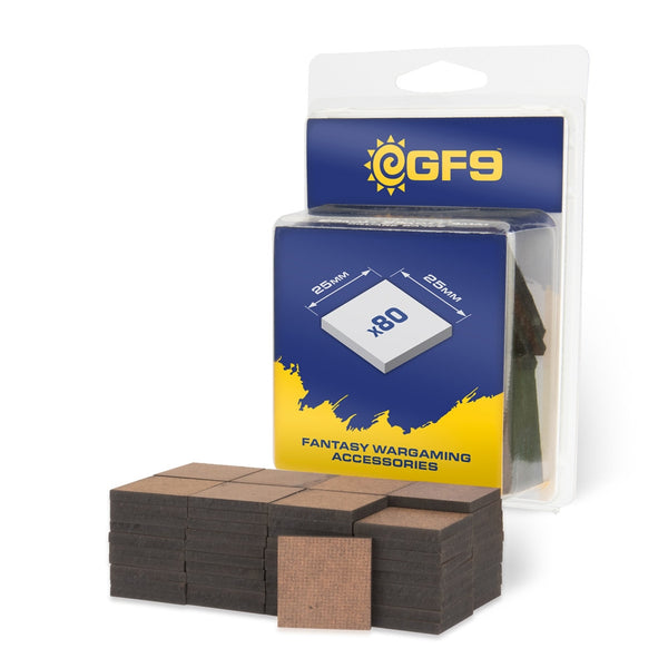 GF9 MDF Bases 25mm x 25mm (80)