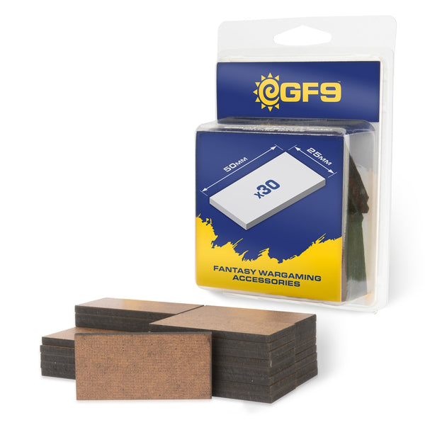 GF9 MDF Bases 25mm x 50mm (30)