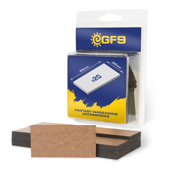 GF9 MDF Bases 30mm x 60mm (20)