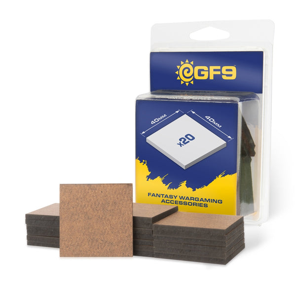 GF9 MDF Bases 40mm x 40mm (20)