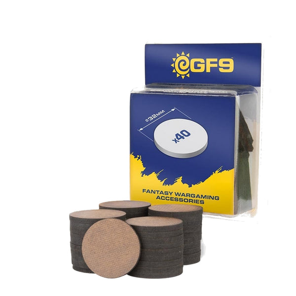 GF9: Round MDF Bases 32mm (40)