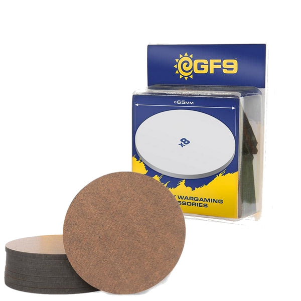 GF9: Round MDF Bases 50mm (8)