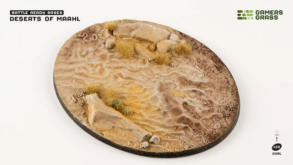 Gamers Grass: Battle Ready Bases - Deserts of Maahl (Oval 120mm x1)