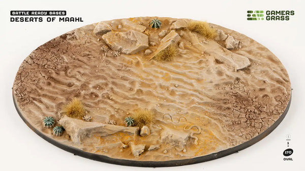Gamers Grass: Battle Ready Bases - Deserts of Maahl (Oval 170mm x1)
