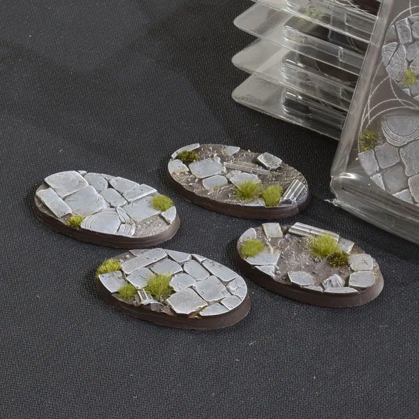 GamersGrass: Battle Ready Bases - Temple  (Oval 60mm x4)