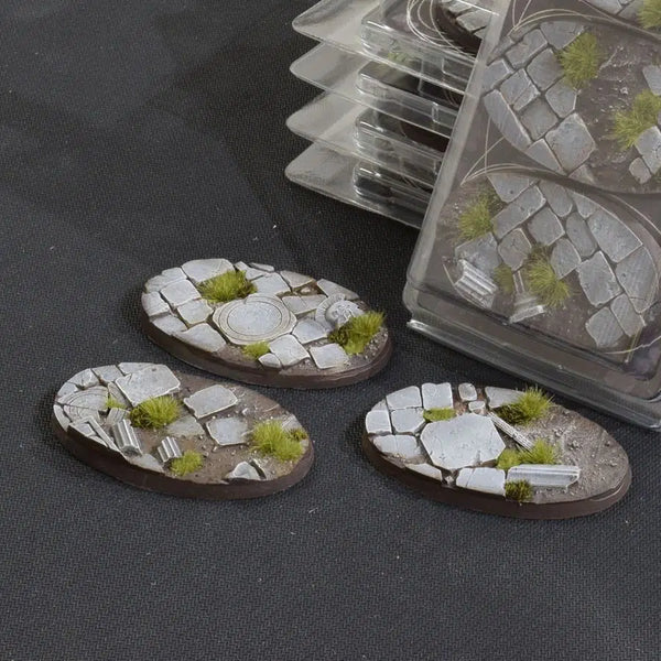 GamersGrass: Battle Ready Bases - Temple  (Oval 75mm x3)