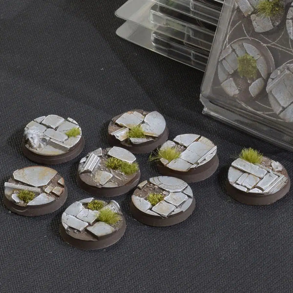 Gamers Grass: Battle Ready Bases - Temple (Round 32mm x8)