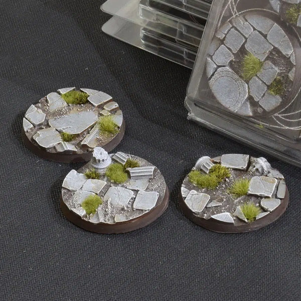 GamersGrass: Battle Ready Bases - Temple (Round 50mm x3)