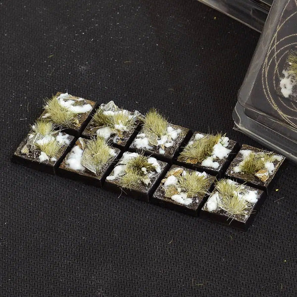 GamersGrass: Battle Ready Bases - Winter  (Square 20mm x10)