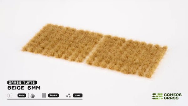 GamersGrass: Tuft Set - Beige (6mm Small)