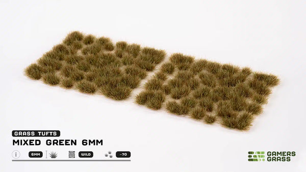 Gamers Grass: Tuft Set - Mixed Green (6mm Wild)