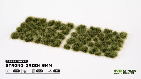 GamersGrass: Tuft Set - Strong Green (6mm Wild)