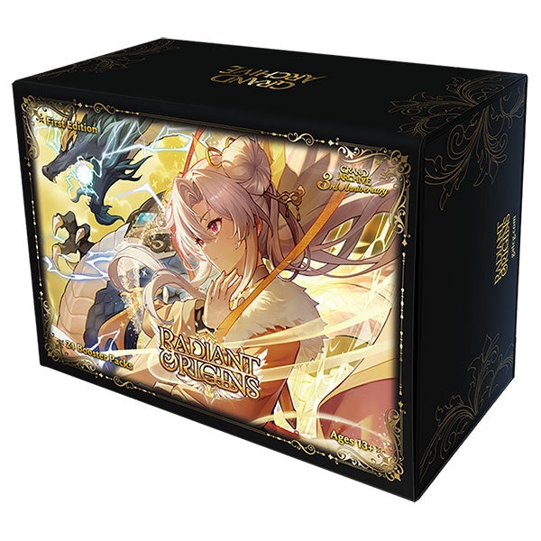 divine lightning radiance booster box Amazon.com: Cardfight Vanguard VGE-V-BT12 Divine Lightning Radiance Booster  Display of 16 Packs, Multi : Toys & Games main image 1