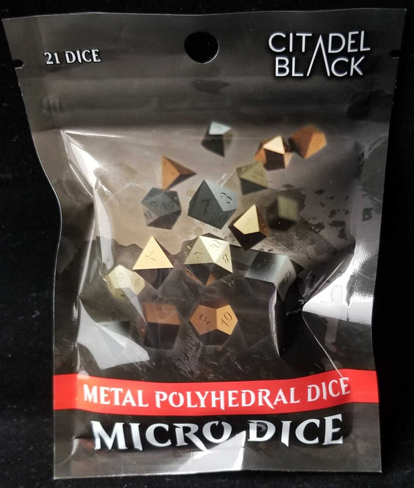 Citadel Black: Metal Micro Dice Set