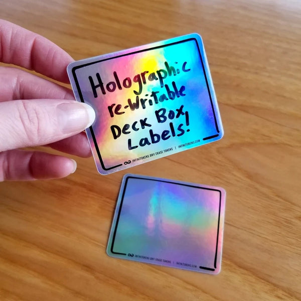 Infinitokens: Holofoil Re-Writeable Deck Box Labels (10 Pack)