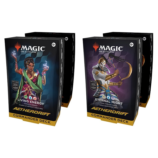 MtG: Aetherdrift Commander Deck Display (4 decks) (presale)