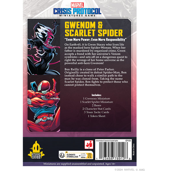 Marvel: Crisis Protocol - Gwenom & Scarlet Spider - Character Pack