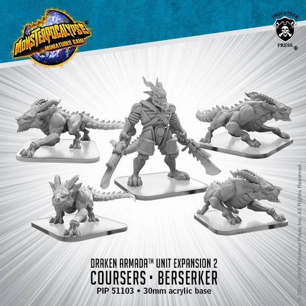 Monsterpocalypse: Draken Armada Unit - Coursers and Berserker