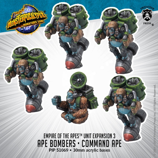 Monsterpocalypse: Empire of the Apes Units - Ape Bombers & Command Ape