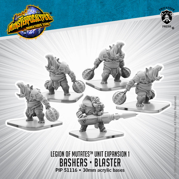 Monsterpocalypse: Legion of Mutates Unit - Bashers & Blaster