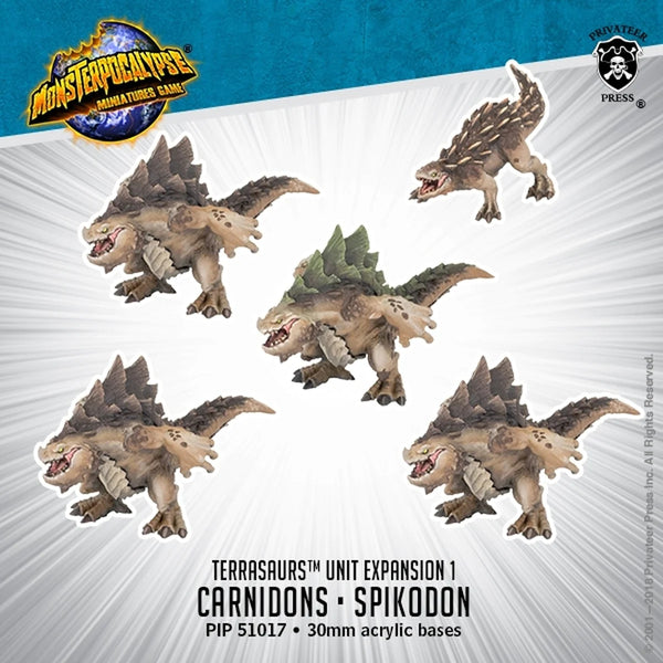 Monsterpocalypse: Terrasaurs Unit Expansion 1 - Carnidons & Spikodon