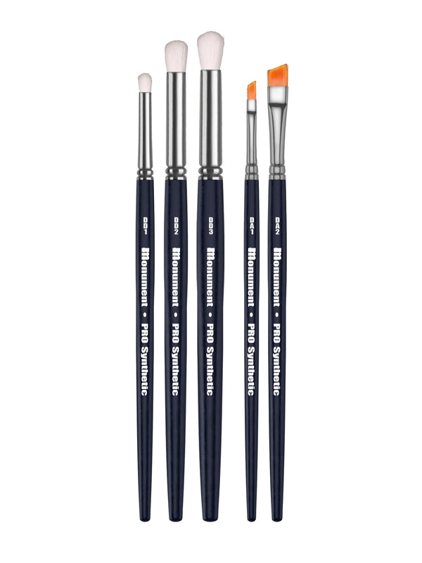 Monument Hobbies: PRO Synthetic - Pro Drybrush Set - 1 each of all sizes