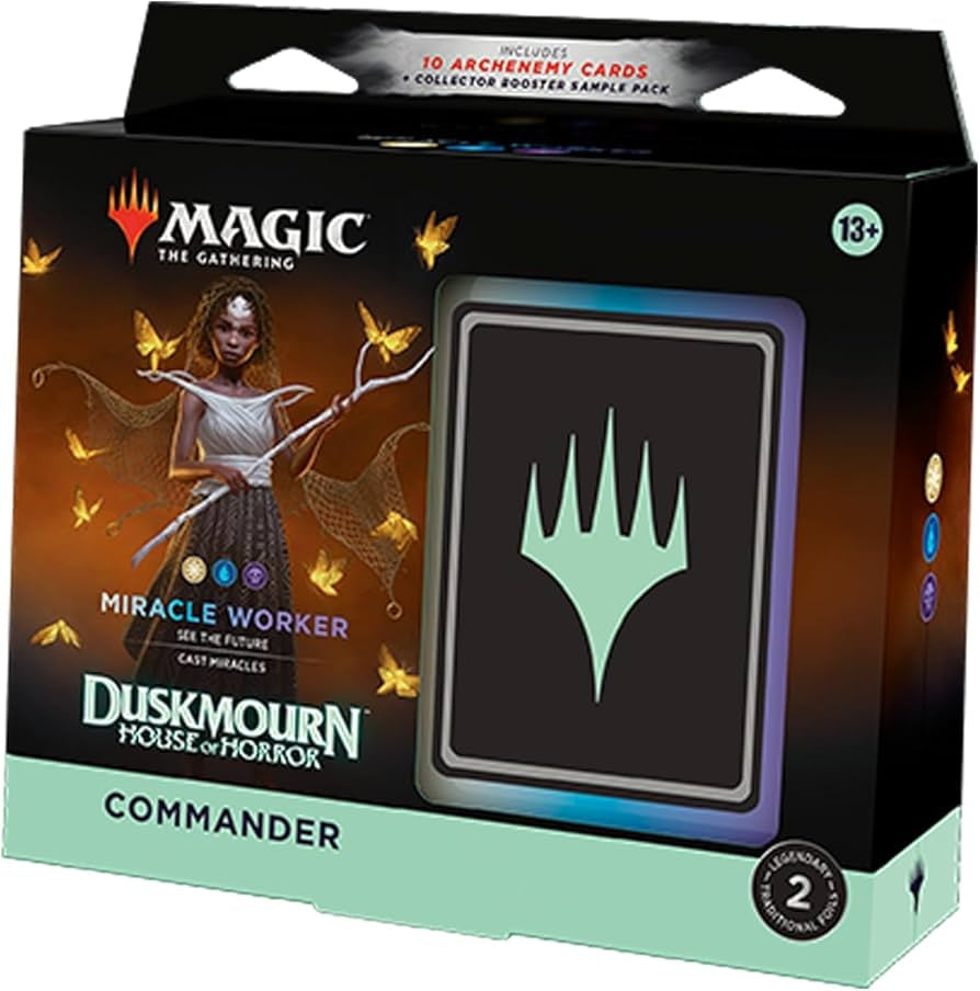 Magic the Gathering Trading Card Game Duskmourn: House of Horror Miracle Worker Commander Deck Magic the Gathering Trading Card Game Duskmourn: House of Horror Miracle Worker Commander Deck
