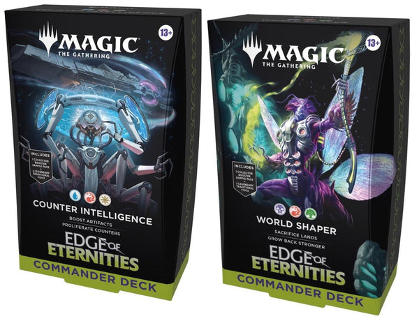 MtG: Edge of Eternities Commander Decks - Counter Intelligence & World Shaper