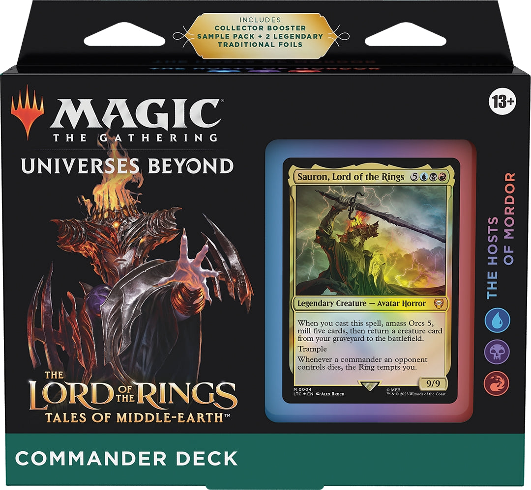 Magic The Gathering Lord of The Rings Tales of Middle-Earth The Hosts of Mordor Commander Deck Magic The Gathering Lord of The Rings Tales of Middle-Earth The Hosts of Mordor Commander Deck